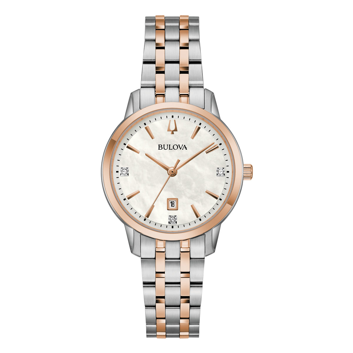 Bulova watch rose outlet gold womens