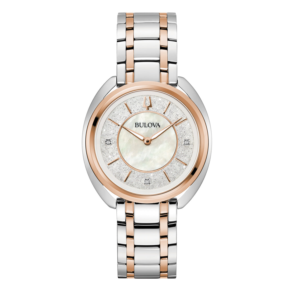 Bulova white women's clearance watch