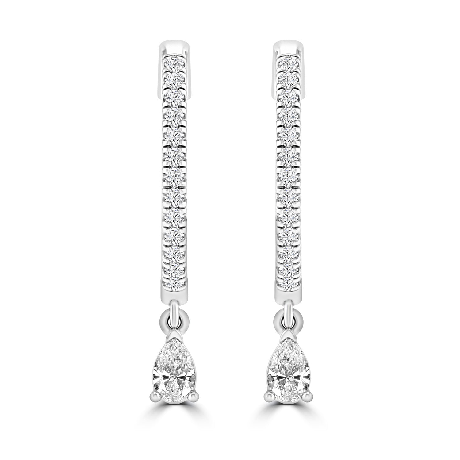 0.33ct HI I1 Diamond Earrings in 9ct White Gold