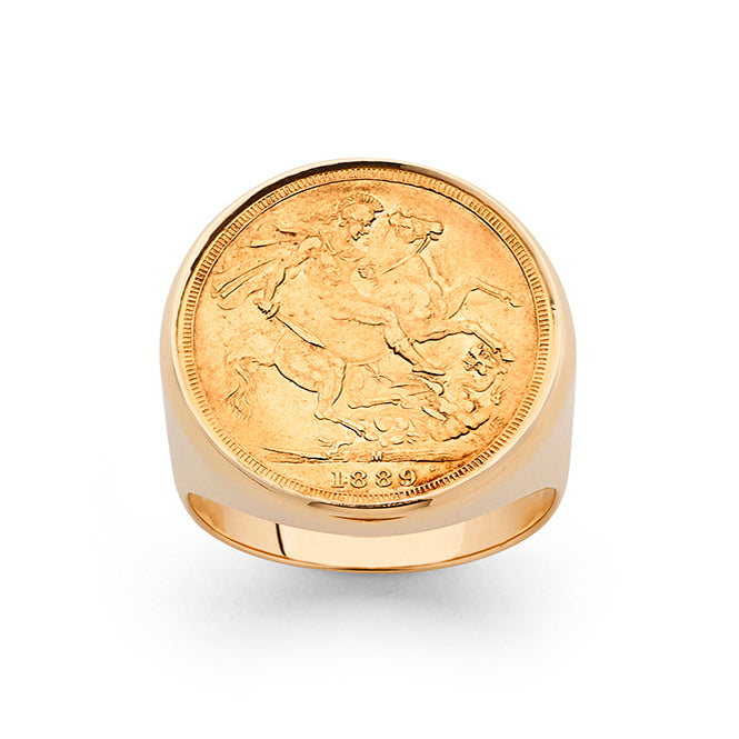 9ct Yellow Gold Sovereign Ring