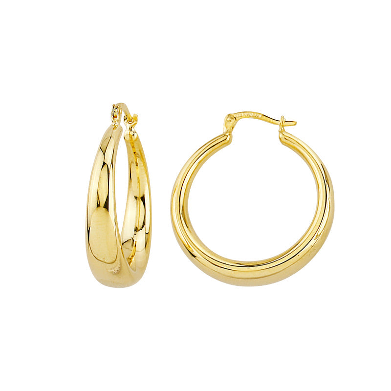 9ct Yellow Gold Hoop Earrings