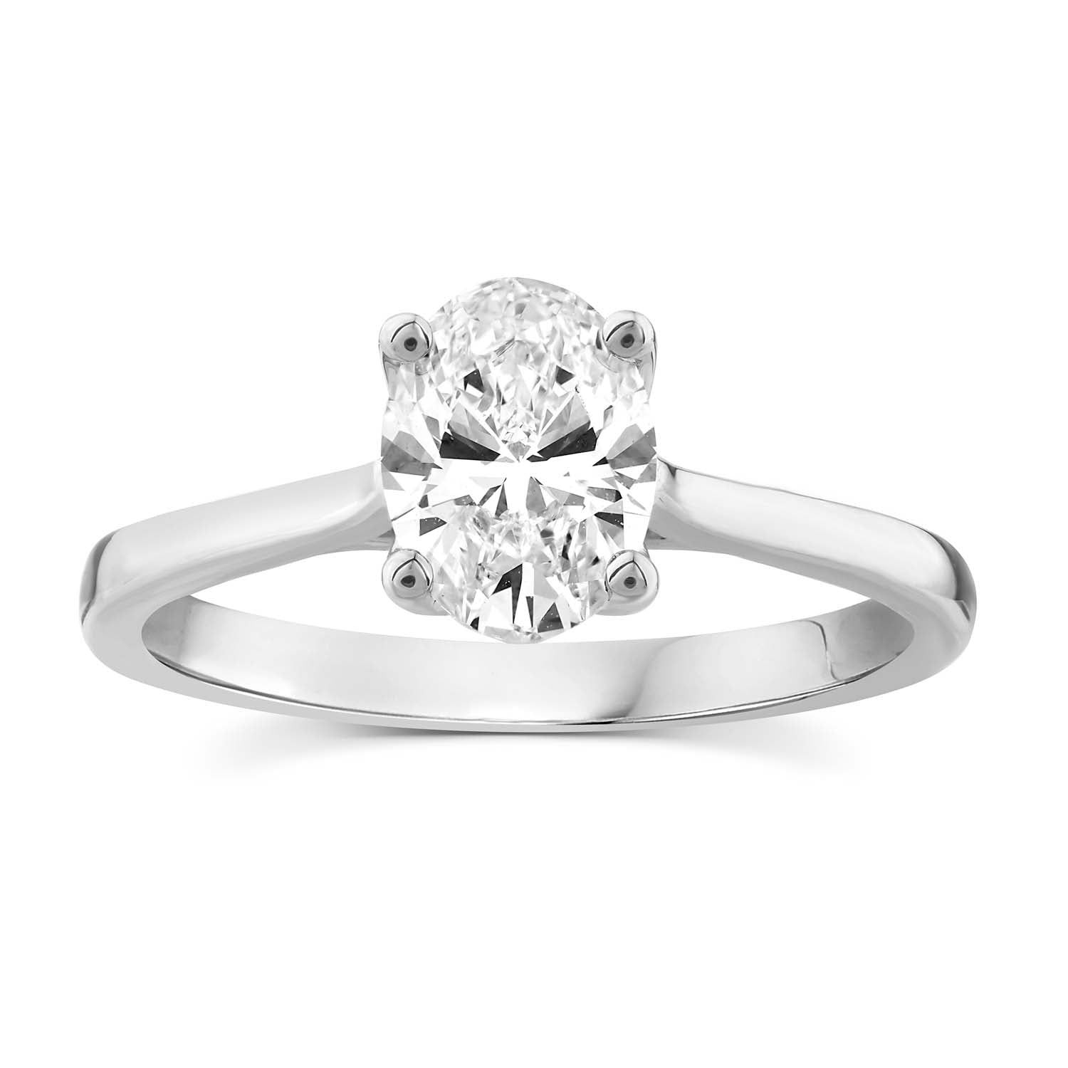 1.00ct Lab Grown Diamond Ring in 18ct White Gold