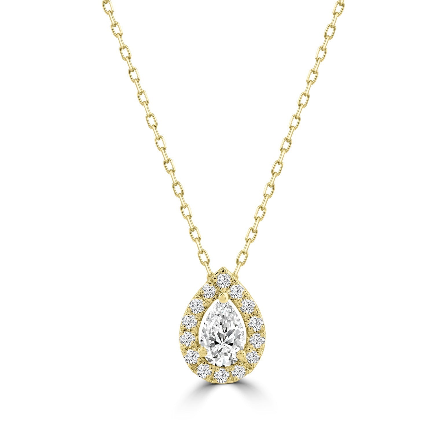 0.70ct Lab Grown Diamond Necklace in 18ct Yellow Gold