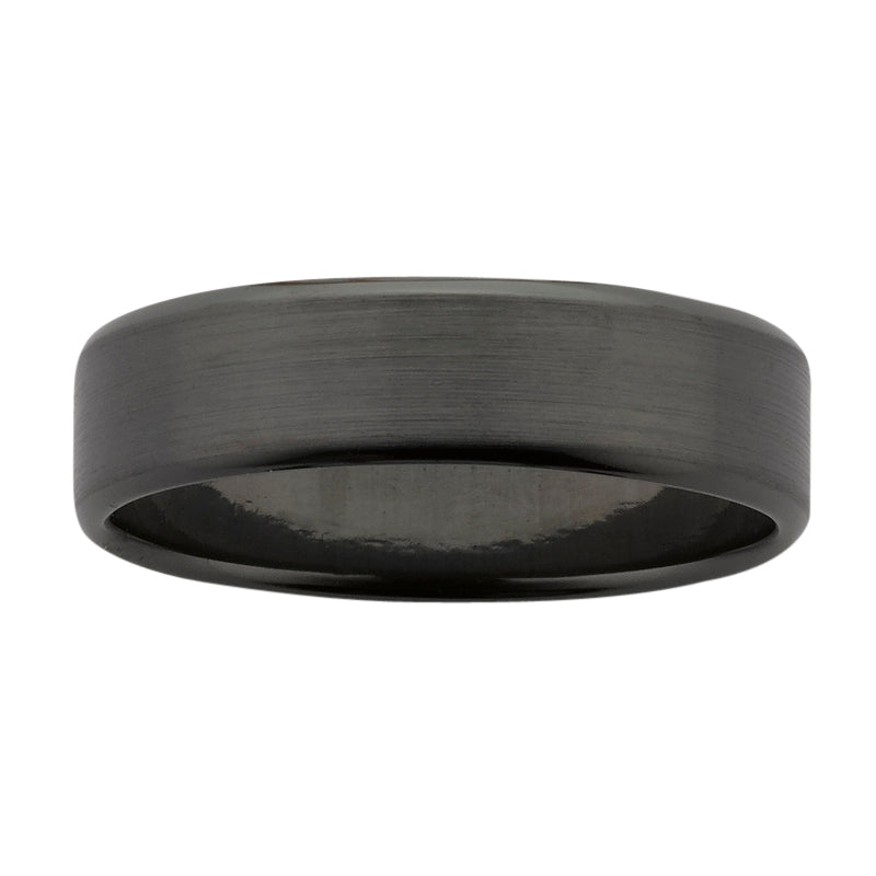 Flat Sanded Zirconium Ring