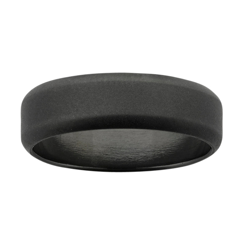 Sand Blasted Zirconium Ring