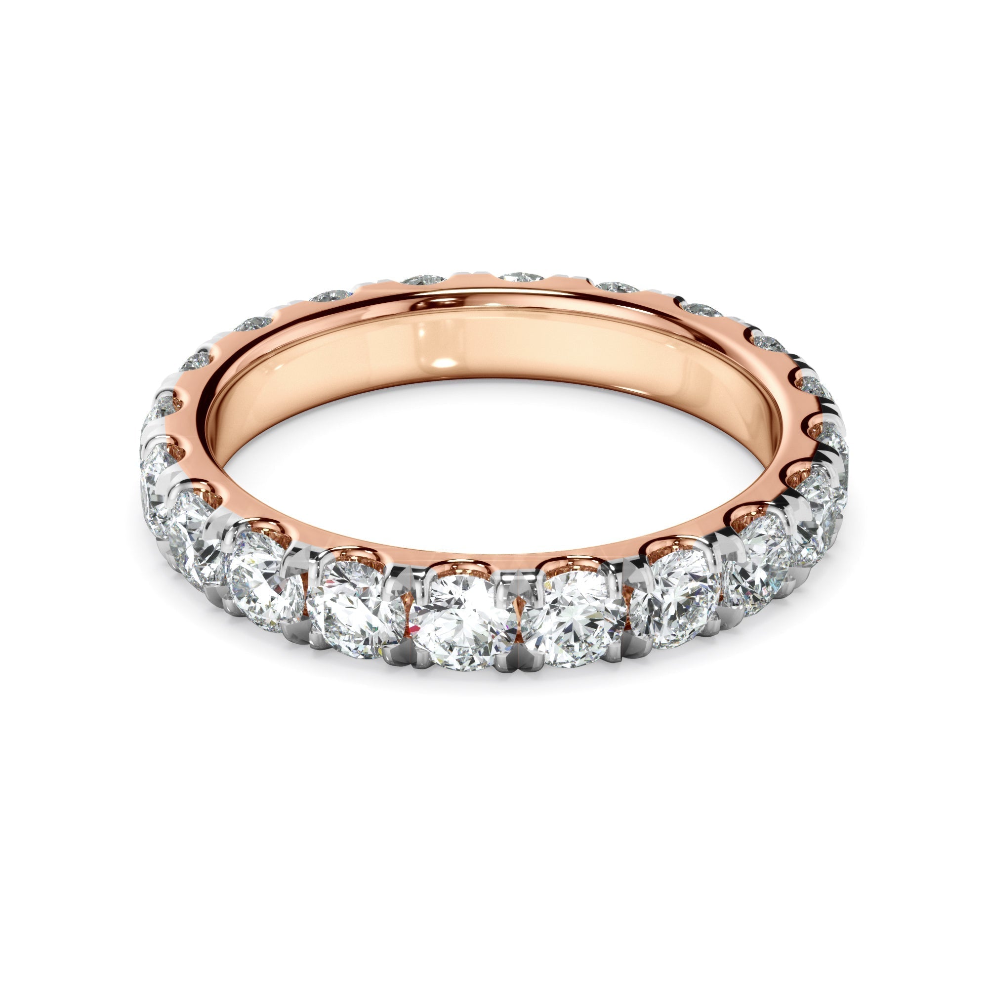 Diamond Claw Set Eternity Wedding Ring